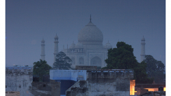 Večerní výhled na Taj Mahal
