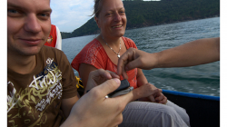 Goa - výlet člunem za delfíny