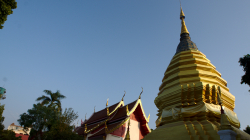Jeden z chrámů v Chiang Mai